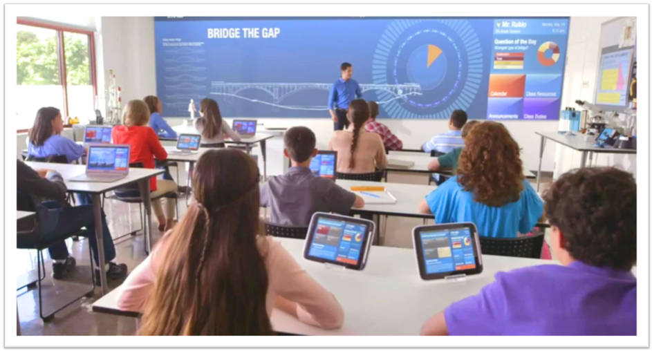 Image de la salle de classe "du futur"